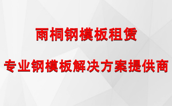 雨桐鋼模板租賃丨專業鋼模板解決方案提供商